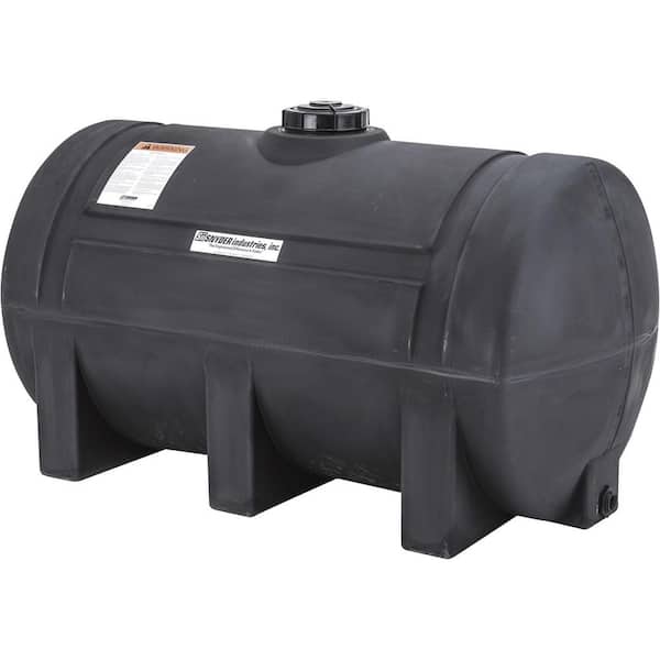 Snyder Industries 300 Gallon Heavy Duty Plastic Horizontal Leg Tank - Black