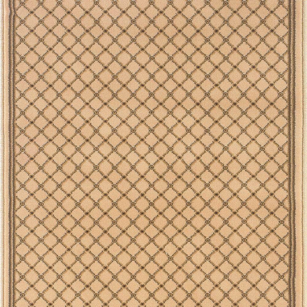 Natco Kurdamir Derby Ivory 26 in. W x Your Choice Length Stair Runner Rug  2028IVRNH - The Home Depot, image size:1000x1000