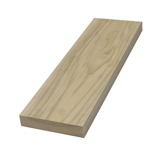 Swaner Hardwood 2 in. x 8 in. x 6 ft. Poplar S4S Board