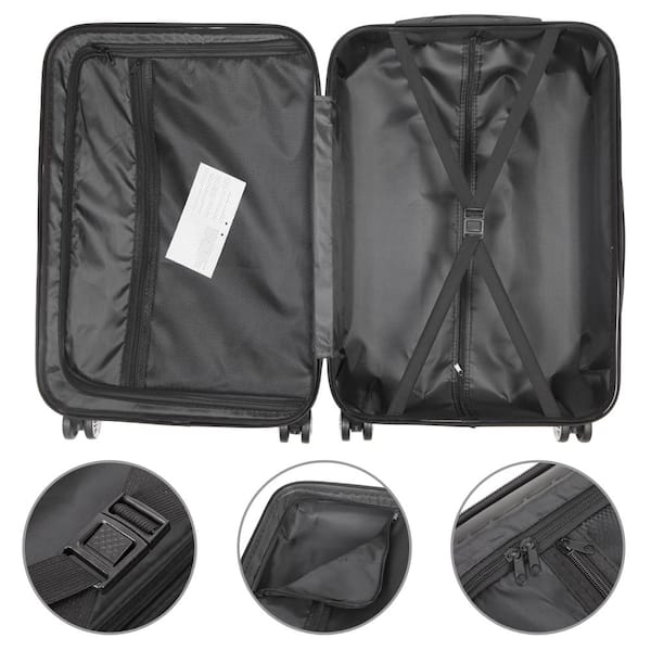 Members Holdall On Wheels / Rolling Duffle Black / Large 75cm