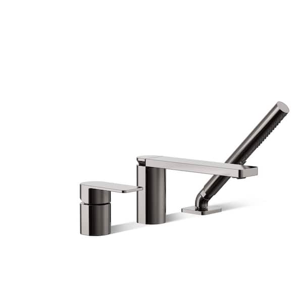 KOHLER Parallel Single-Handle Wall Mount Roman Tub Faucet in Vibrant Titanium