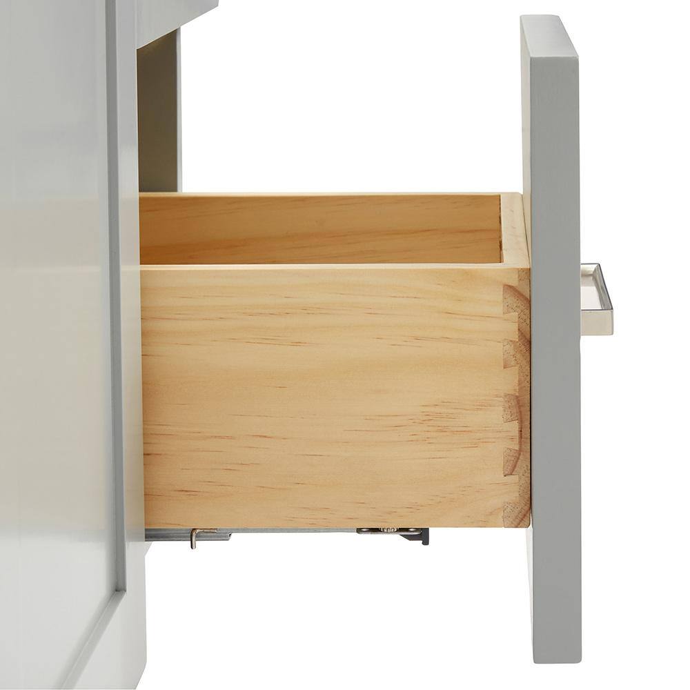 Hamlet 42" Grey Solid Wood Freestanding Single Vanity Cabinet