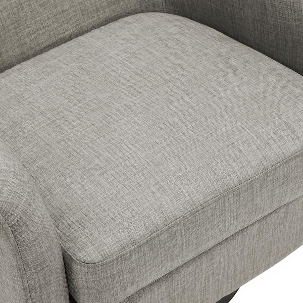 椅子 Marko Bokuchan@@@ Uixe Khaki Polyester Upholstered 360°Swivel Arm Chair With