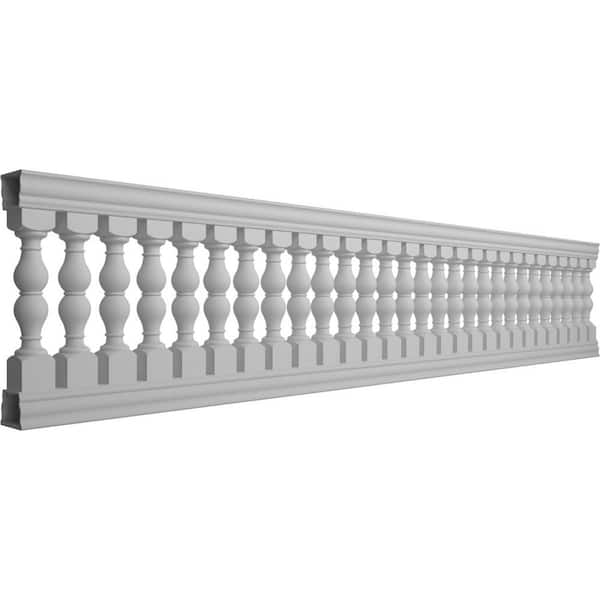 Ekena Millwork Fiberthane Avalon Balustrade 48 in. L x 40 in. H Fiberglass Railing Kit