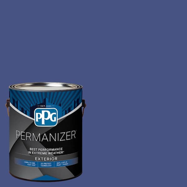 1 gal. PPG1167-7 Blue Jewel Semi-Gloss Exterior Paint