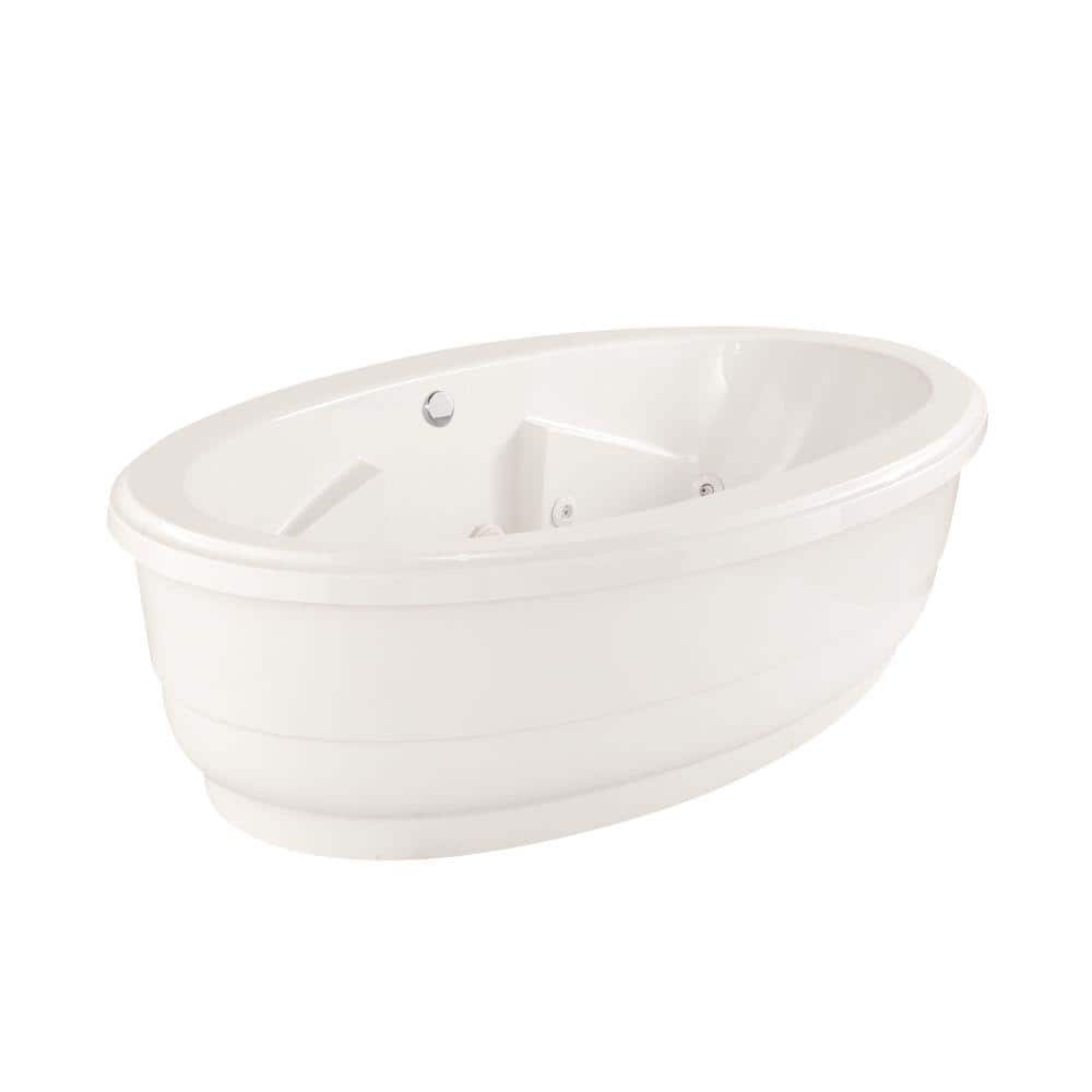 Santa Fe 72 in. Acrylic Flatbottom Whirlpool and Air Bath Bathtub in White price history on PriceWatchPro