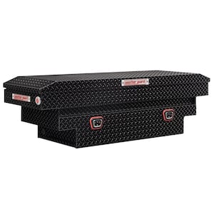 62.5 in. Gloss Black Aluminum Compact Deep Crossover Truck Tool Box