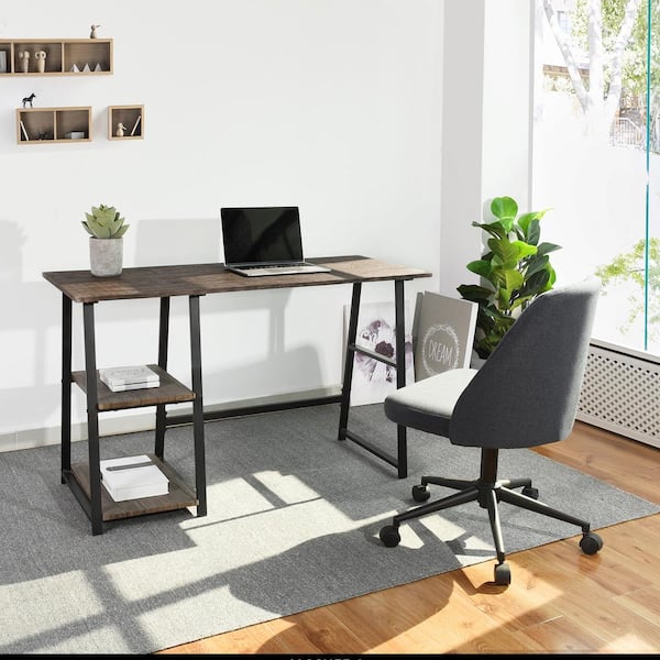 Magic Home 47.4 in. Computer Desk Study Writing Table with