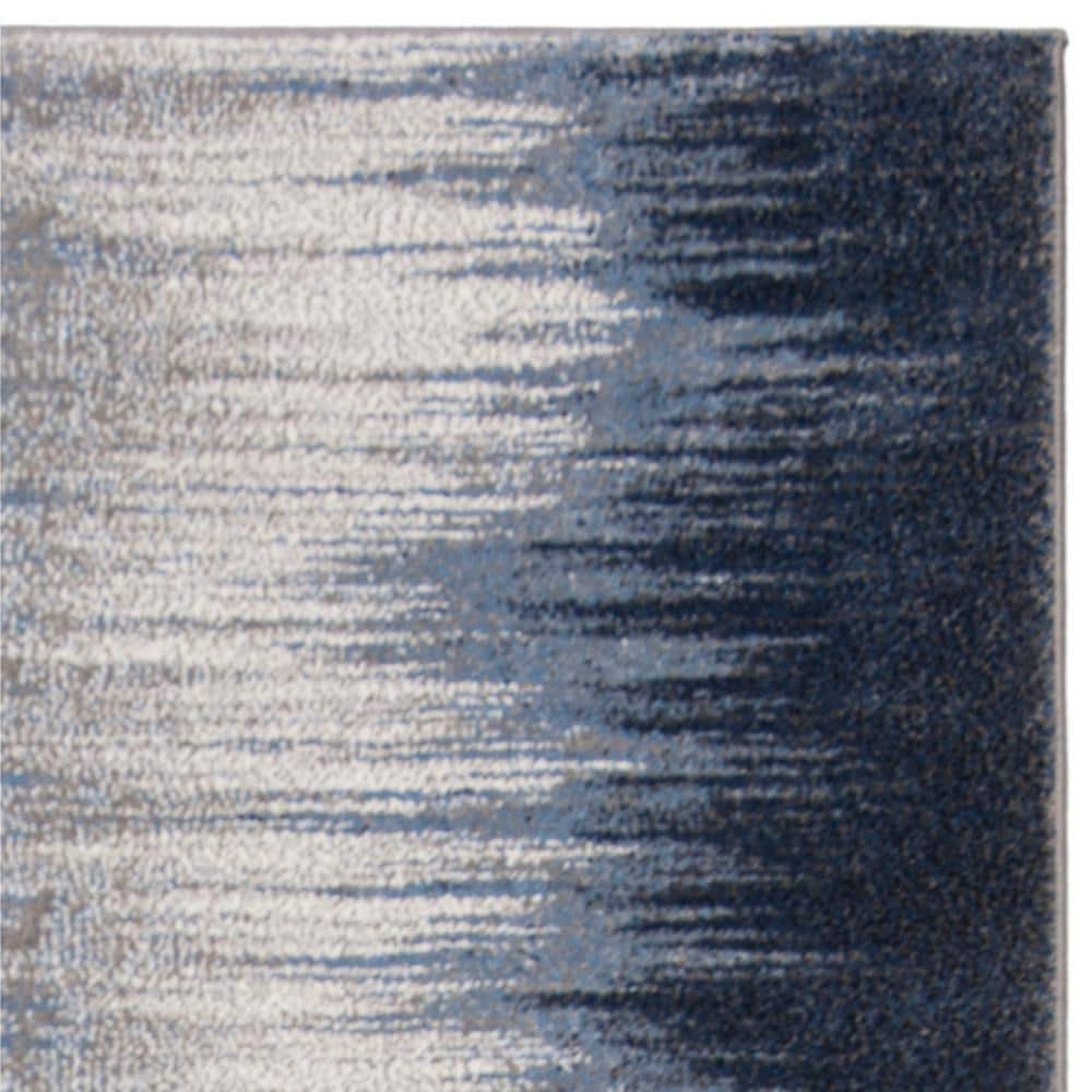 Celestial Charm Round Blue Synthetic 59" Area Rug