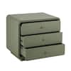 Christopher Knight Creston Olive Green 3-Drawer Nightstand