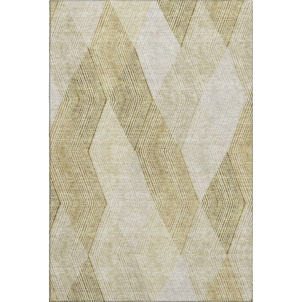Addison Rugs Mayfield Premium Machine Washable Abstract AMF962 Ivory 10 ft. x 14 ft. Area Rug