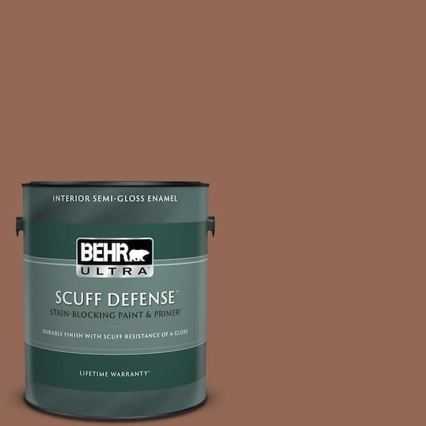 BEHR ULTRA 1 gal. #S190-6 Rio Rust Extra Durable Semi-Gloss Enamel Interior Paint & Primer