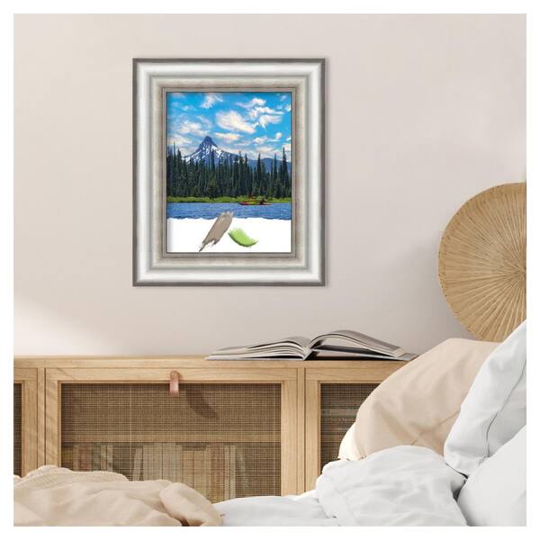 Amanti Art 11 in. x 14 in. Salon Silver Picture Frame Opening Size