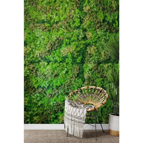 Green Smart Dekor 39.37 in. x 39.37 in. Multi-Colored Artificial