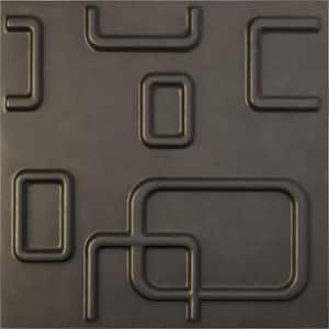 11-7/8"W x 11-7/8"H Oslo EnduraWall Decorative 3D Wall Panel, Weathered Steel (Covers 0.98 Sq.Ft.)