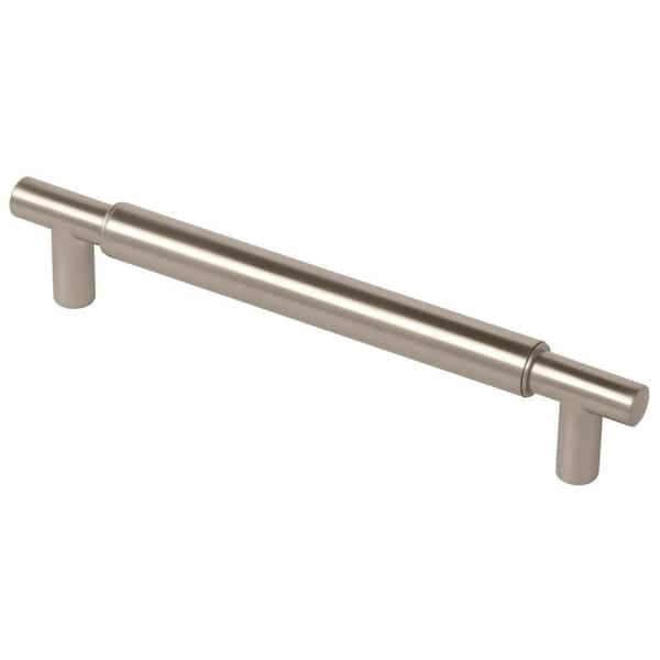 Liberty Modern Metal 6-5/16 in. (160mm) Center-to-Center Stainless Steel Bar Drawer Pull