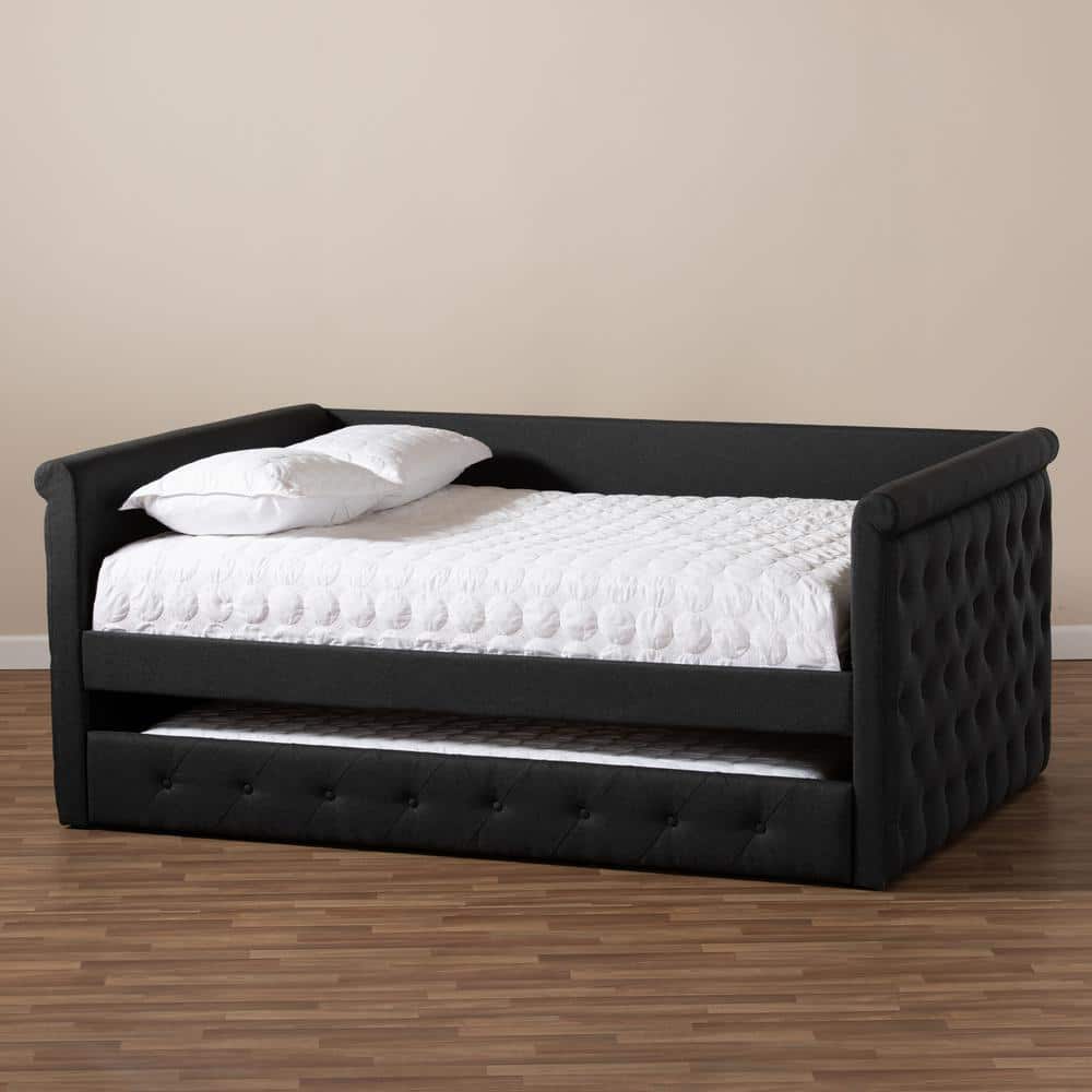 Queen Size Engineered Wood Daybed with Tufted Upholstery