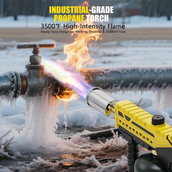 JFVKAF Alloy Nickel-Plated Finish Propane Torch Gun with