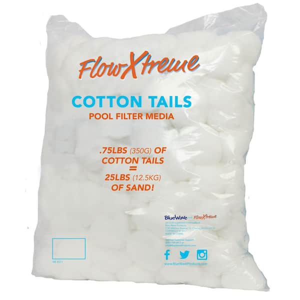 FlowXtreme Filter Media Cotton Tails 0.75 lbs. (Replaces 25 lbs. Sand)