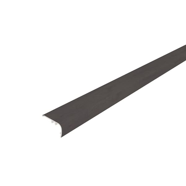 NewTechWood Everlux Premium Flooring Kylie Rich Brown 1.1 in. T x 2.05 in. W x 94.5 in. L Overlap Stair Nose Molding Trim