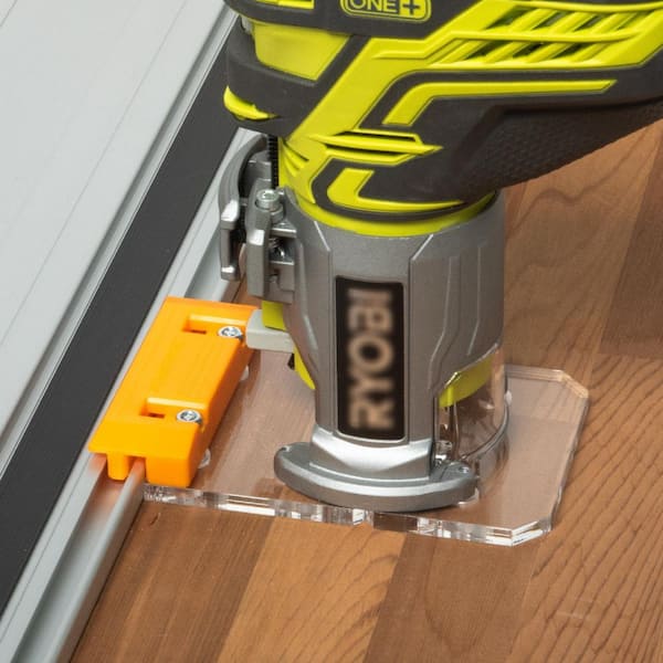 Router Guide Rail Adapter for Ryobi & Ridgid R2911 Trim Routers, Fits Makita, Festool, Milwaukee, Ridgid Guide Rails