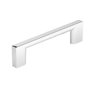 Armadale Collection 3 3/4 in. (96 mm) Chrome Modern Rectangular Cabinet Bar Pull