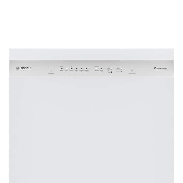 Bosch 100 Series 24 in. White Front Control Smart Built-In