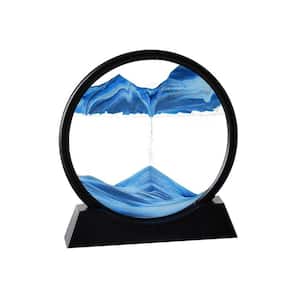 3D Sea Sandscape Quicksand Hour Glass in Blue