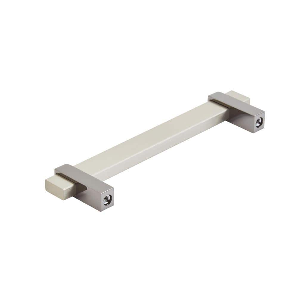 Mulino Silver Champagne and Black Nickel Cabinet Bar Pull