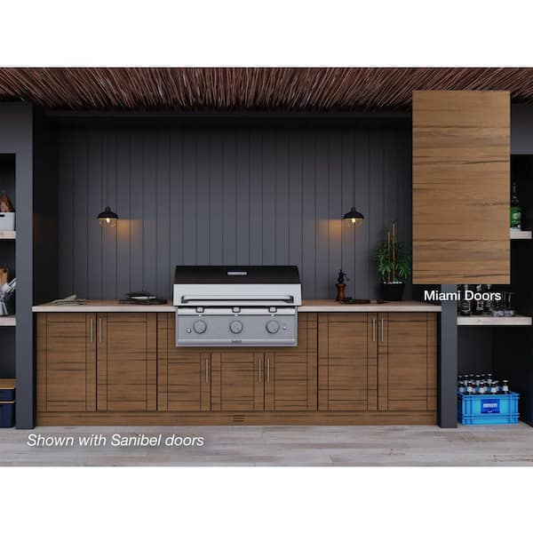 WeatherStrong Miami 36-in W Slab Cabi...
