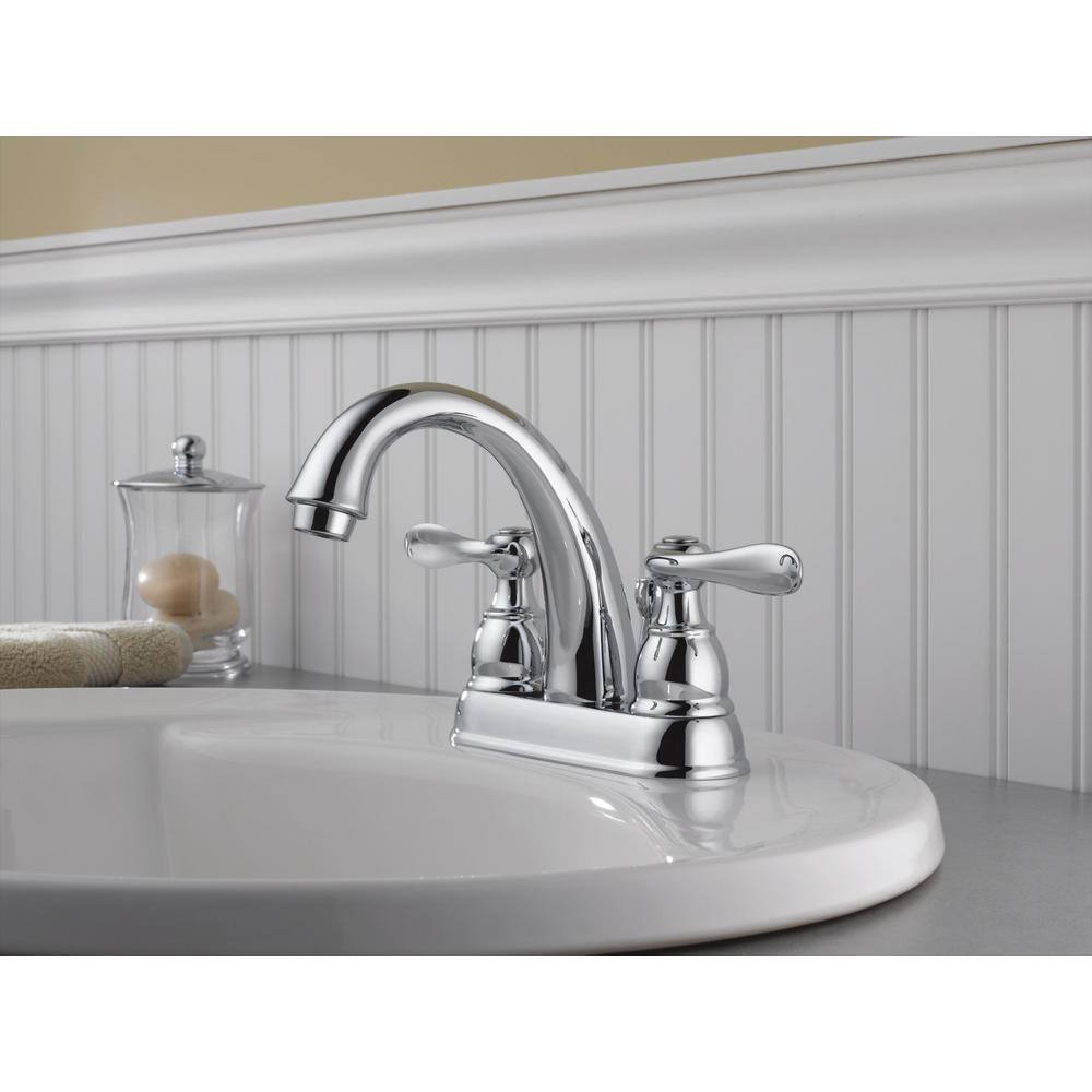 Windemere Polished Chrome Traditional 2-Handle Centerset Bathroom Faucet