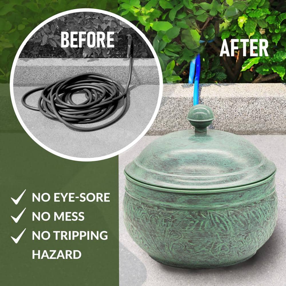 Key West Blue Verde Steel Hose Pot with Lid