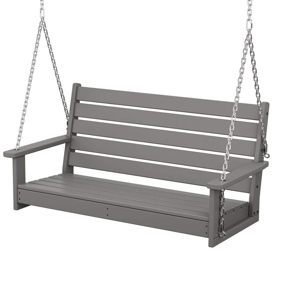 Monterey Bay 48 in. 2-Person Stepping Stone HDPE Plastic Swing