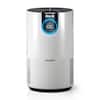 Shark True Console 500 sq. ft. HEPA Filter Air Purifier and Cleaner in Whites with Nanoseal, Cleansense IQ and Odor Lock HP102