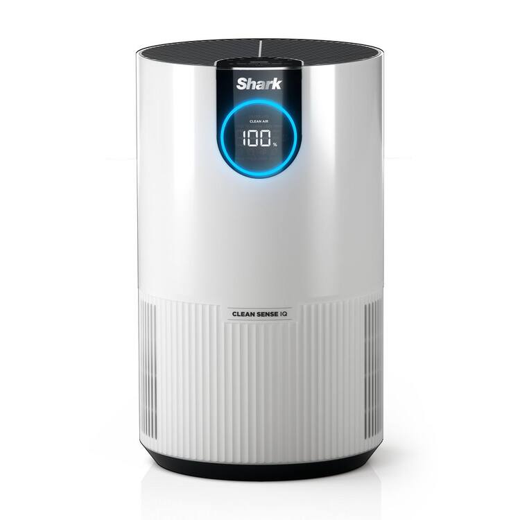 Shark True Console 500 sq. ft. HEPA Filter Air Purifier and Cleaner in Whites with Nanoseal, Cleansense IQ and Odor Lock