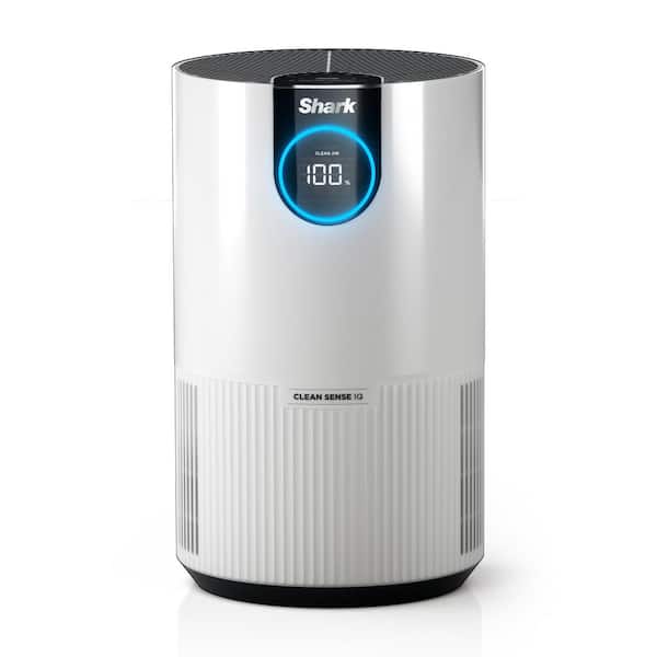 True Console 500 sq. ft. HEPA Filter Air Purifier and Cleaner in Whites with Nanoseal, Cleansense IQ and Odor Lock