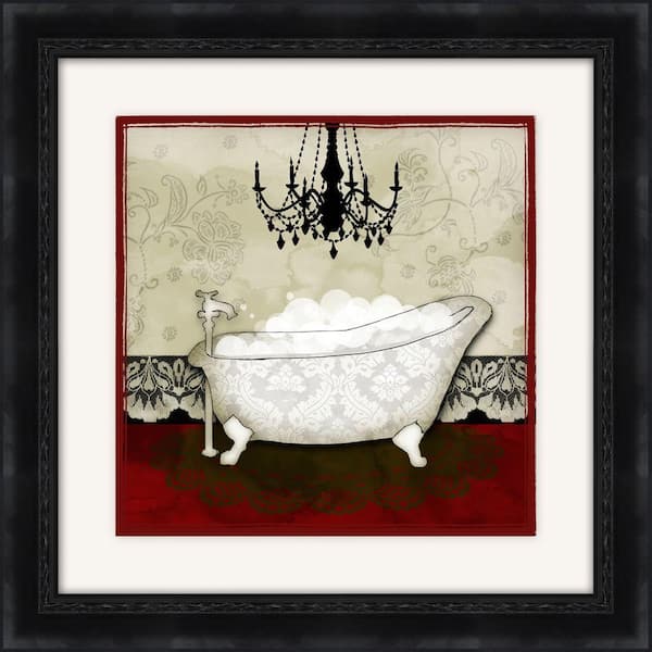PTM Images 19-1/2 in. x 19-1/2 in. "Red Bath B" Framed Wall Art