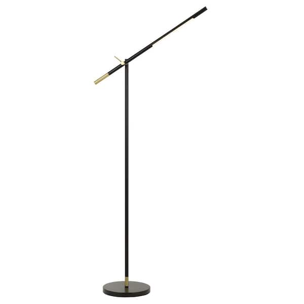 CAL Lighting 68 in. Black Metal Floor Lamp with on/Off Dimmer Switch