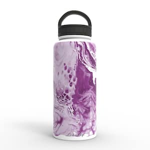 Orchids Aquae 32oz. Insulated Stainless Steel Water Bottle