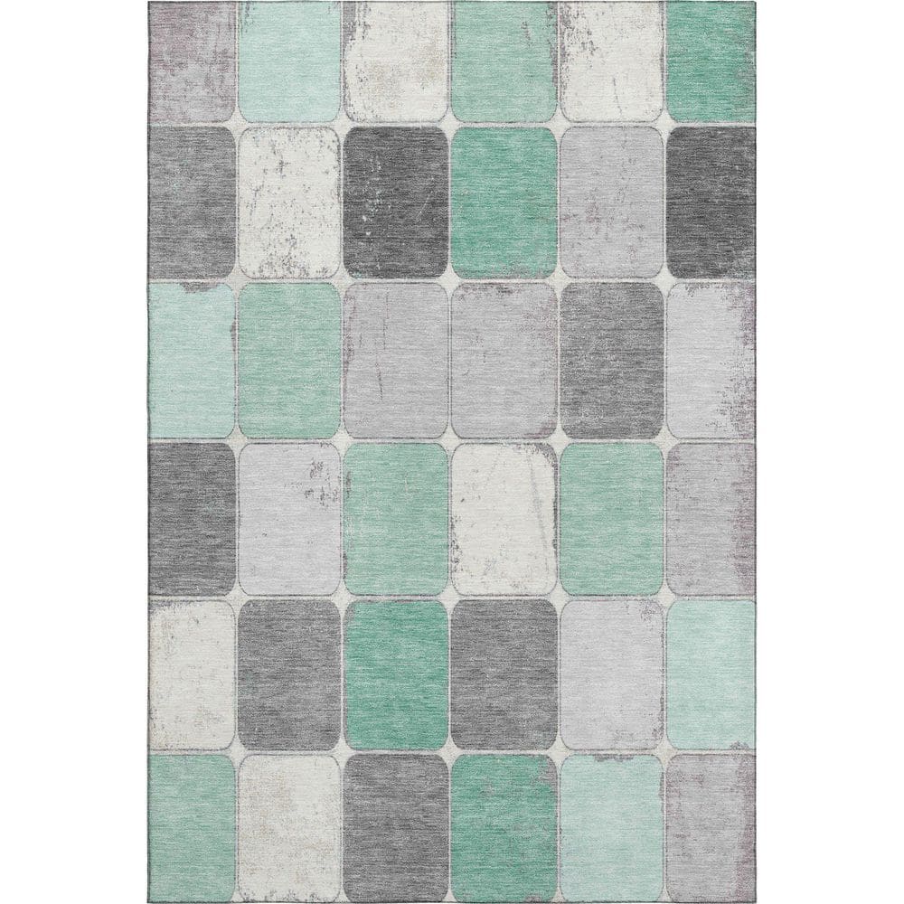 Mayfield Premium Machine Washable Abstract AMF1948 Mint 10 ft. x 14 ft. Area Rug price history on PriceWatchPro