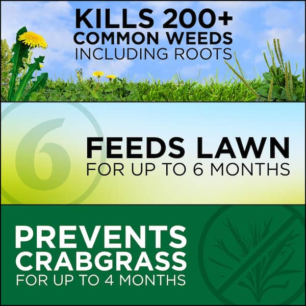 14.4 lbs. Premium Formula Spring Fertilizer Weed and Feed and Crabgrass Preventer, 4,000 sq. ft. (24-0-6)