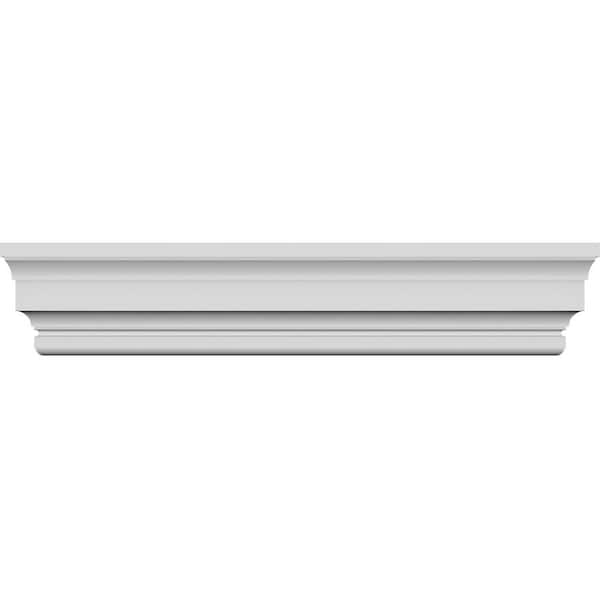 Ekena Millwork 5/8 in. x 141 in. x 7-1/8 in. Polyurethane Standard Crosshead Moulding