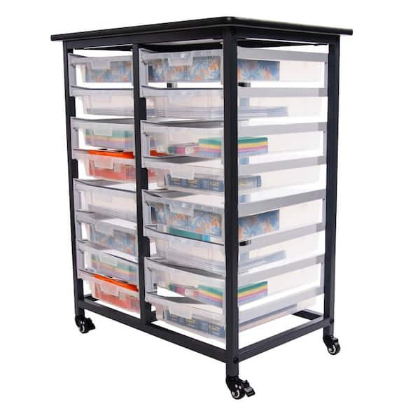 Luxor MBS Dr 8s4l Double Row Mobile Bin Storage Unit