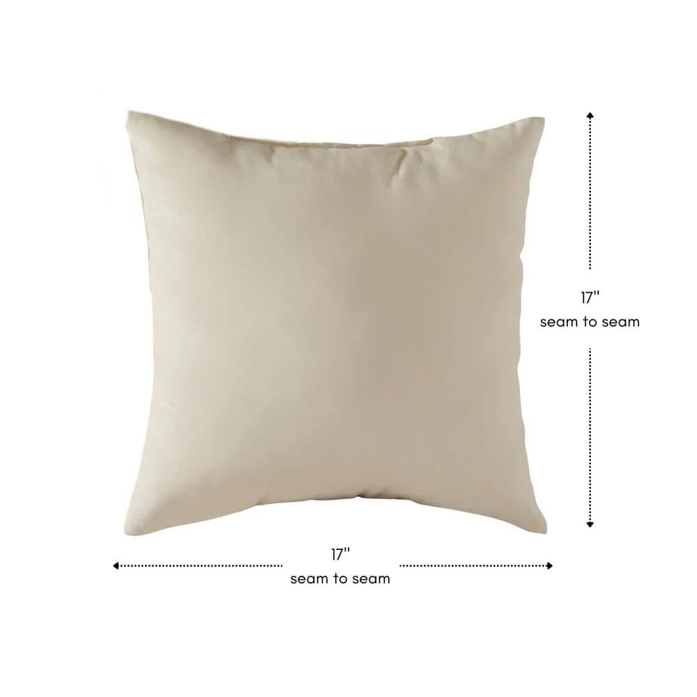 Stone 17" Square Outdoor Throw Pillows Set of 2