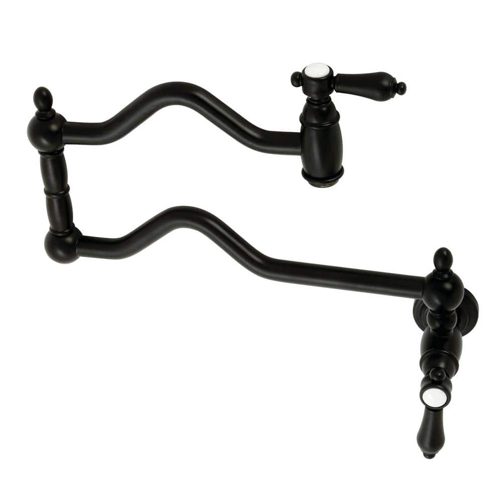 Heirloom Wall Mount Pot Filler Faucets in Matte Black price history on PriceWatchPro