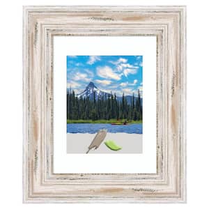 Alexandria White Wash Wood Picture Frame Opening Size 11 x 14 in. (Matted To 8 x 10 in.)