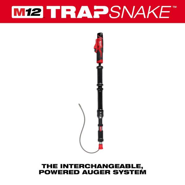 Milwaukee TRAP SNAKE 25 ft. Drum Auger with M12 Trap Snake 12-Volt