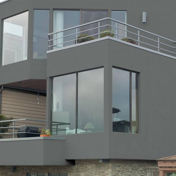 BEHR - 5 gal. #PPU25-18 Shutter Gray Flat Masonry, Stucco and Brick Interior/Exterior Paint