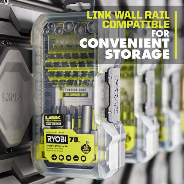 RYOBI Impact Rated Driving Set (70-Piece) A967002 - The Home Depot