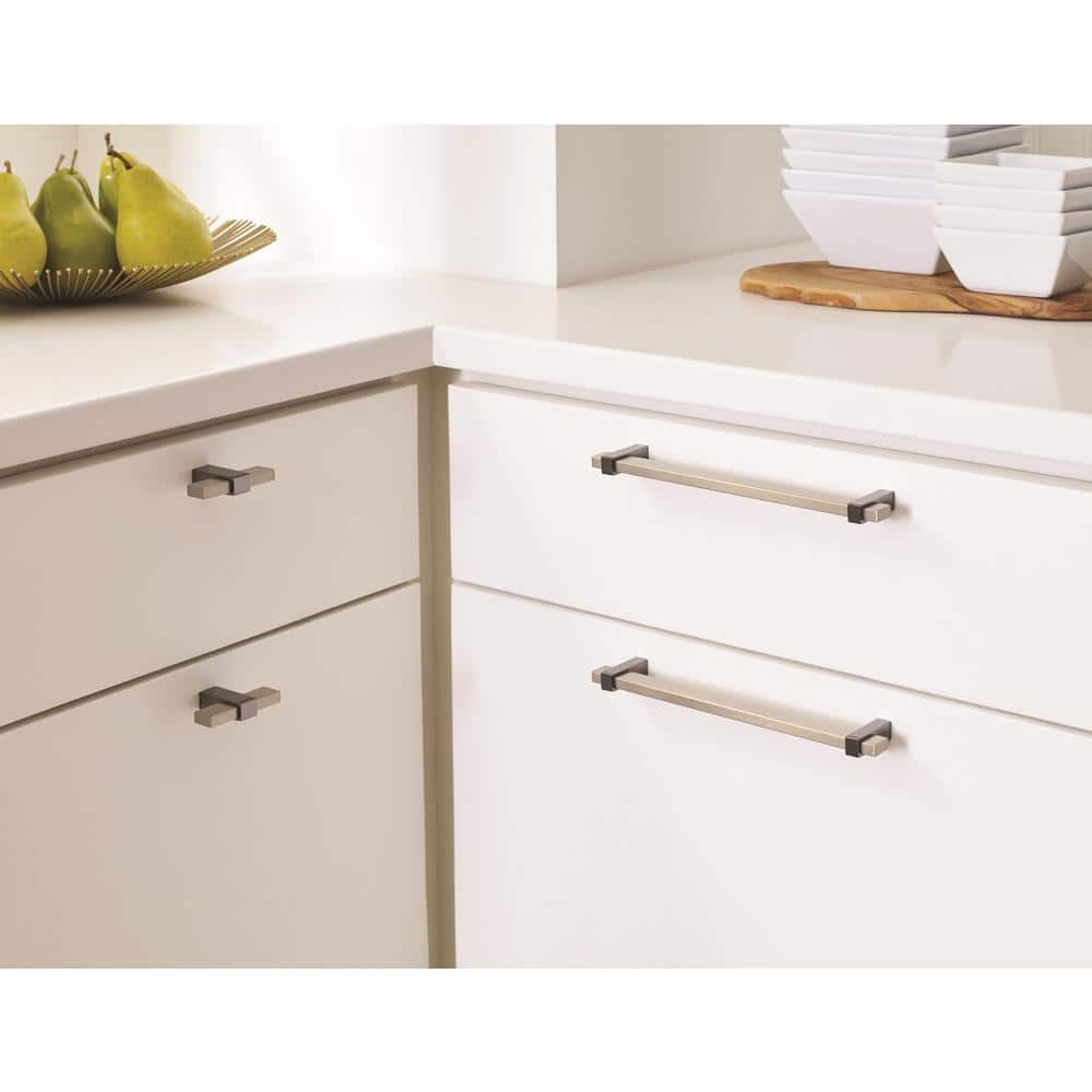 Mulino 2-3/8 inch Silver Champagne and Black Nickel T-Handle Knob